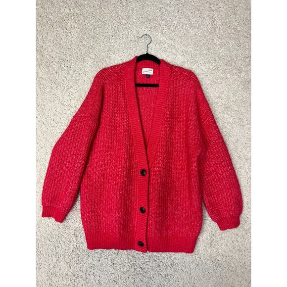 Universal Thread Cardigan Sweater Womens XL Pink Oversized Cozy Comfort - Picture 1 of 7